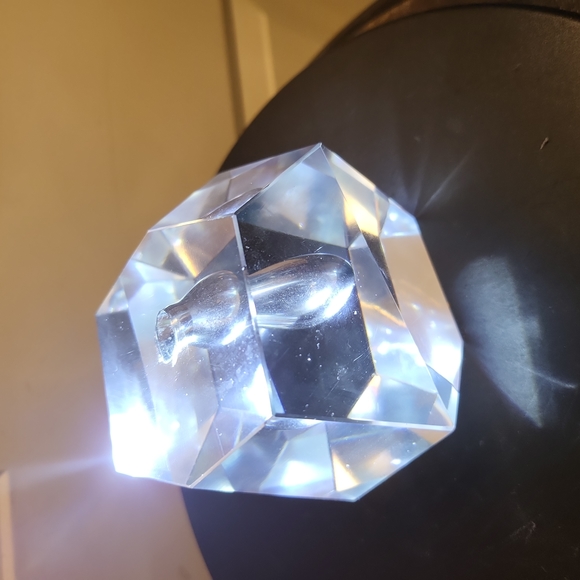 littala Mid-Century Modern Faceted Crystal Bud Vase by Timo Sarpaneva - Picture 10 of 10